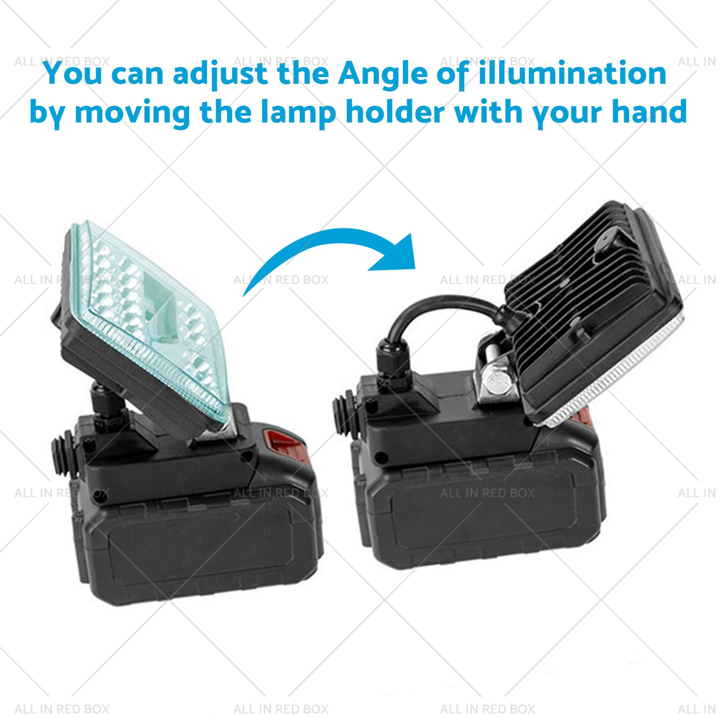 {{ 18V 8in LED Work Light Torch Camping Flashlights 2USB Suitablefor Makita Battery }} - Buy Car Parts Online at {{ Kaka Auto Parts }}.