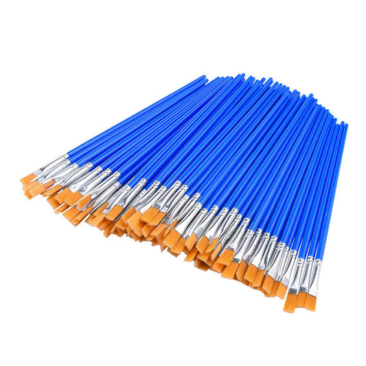 Flat Paint Brushes Set 50-200x Suitable for Detail Painting Craft Art