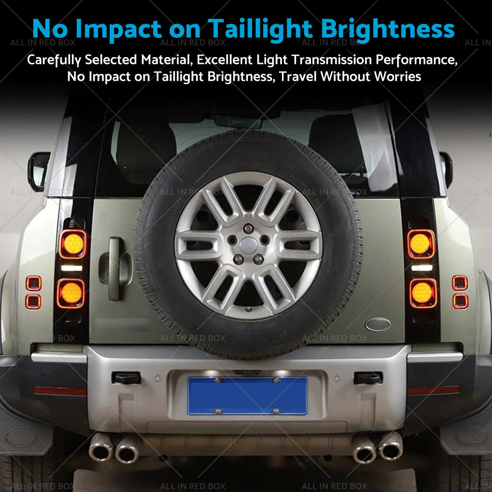 {{ Smoked Blackened Tail Light Cover Suitable For Land Rover Defender 90 110 20-22 }} - Buy Car Parts Online at {{ Kaka Auto Parts }}.