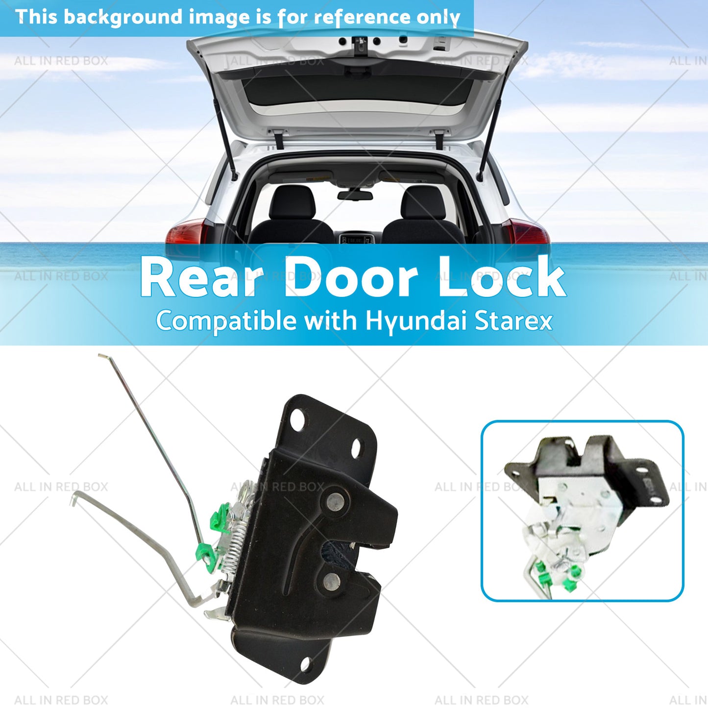 {{ Suitcase Lock Rear Door Lock Tailgate Latch Suitable for 96-07 Hyundai Starex H1 }} - Buy Car Parts Online at {{ Kaka Auto Parts }}.