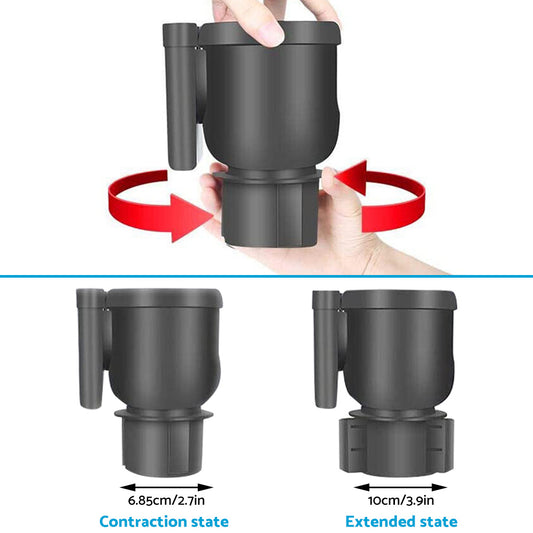 360?? Angle Adjustable Expander Car Seat Cup Holder Suitable For Water Bottle & Phone Storage