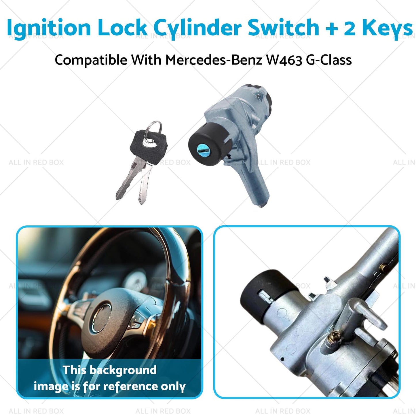 {{ Ignition Lock Cylinder Switch + 2Keys Suitable For Benz W463 G-Class 0014621630 }} - Buy Car Parts Online at {{ Kaka Auto Parts }}.