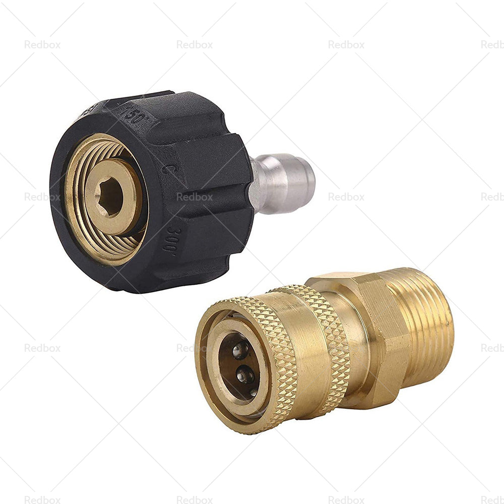 {{ 1Pair Pressure Washer Adapter 1 or 4 inch Quick Connect Coupler Kit M22-14 Adapter }} - Buy Car Parts Online at {{ Kaka Auto Parts }}.