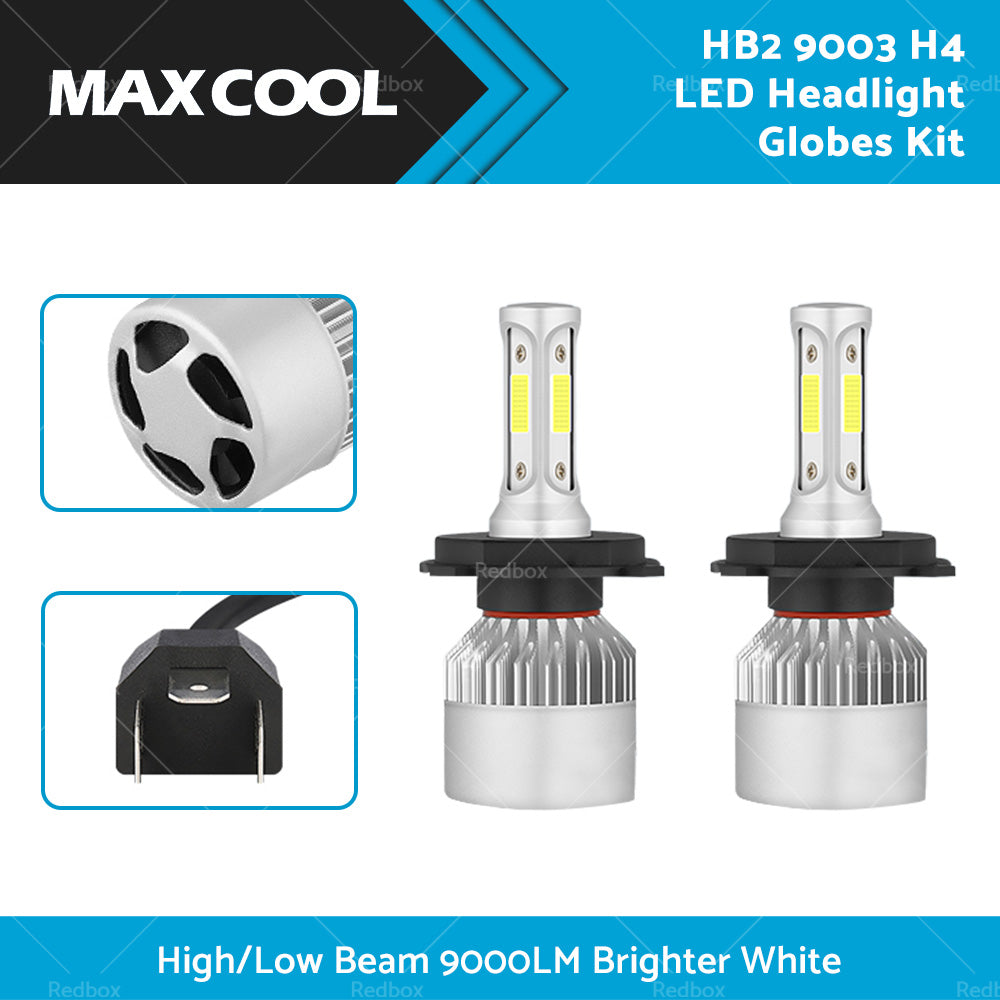 {{ 2x HB2 9003 H4 LED Headlight Globes Kit Hi or Low Beam 9000LM Brighter White }} - Buy Car Parts Online at {{ Kaka Auto Parts }}.