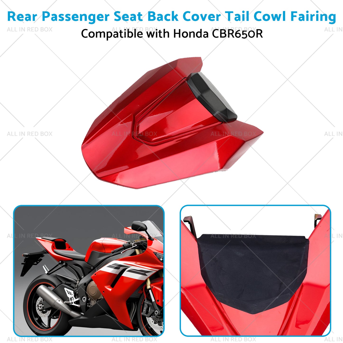 {{ Seat Back Cover Tail Cowl Fairing Rear Passenger Suitablefor Honda CBR650R 19-20 }} - Buy Car Parts Online at {{ Kaka Auto Parts }}.