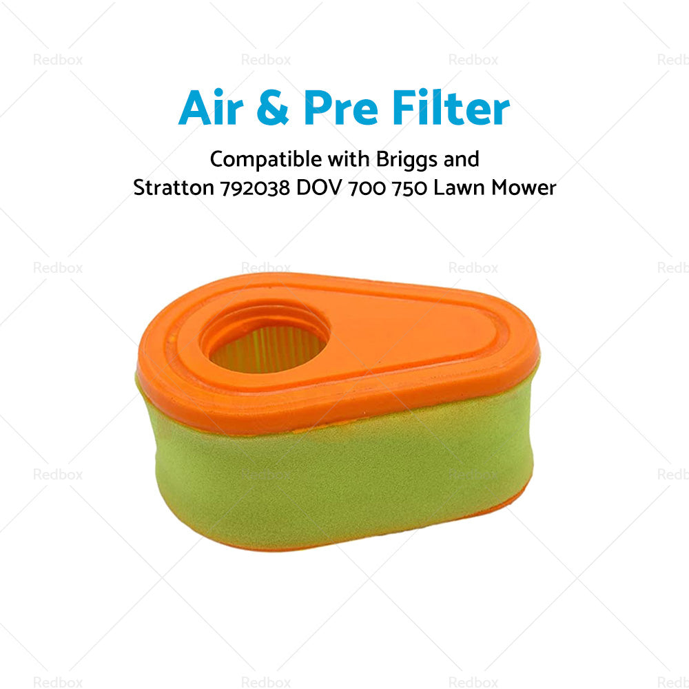 {{ Air and Pre Filter Suitable For Briggs and Stratton 792038 DOV 700 750 Lawn Mower }} - Buy Car Parts Online at {{ Kaka Auto Parts }}.