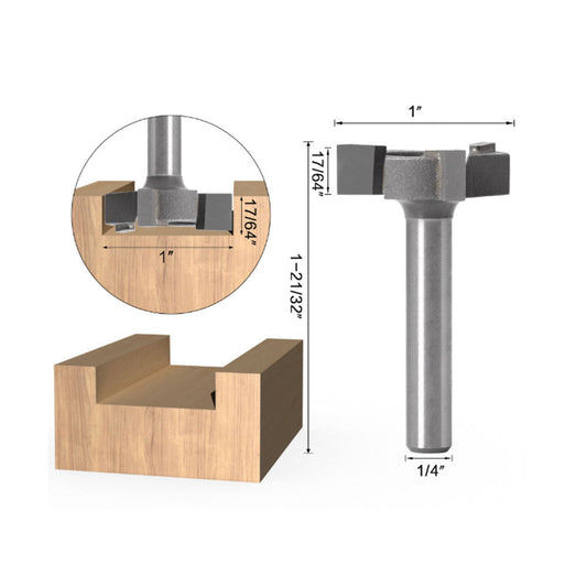 Spoilboard Surface Planing CNC Router Bit 1 or 4 inch Shank Planer Surfacing Cleaning