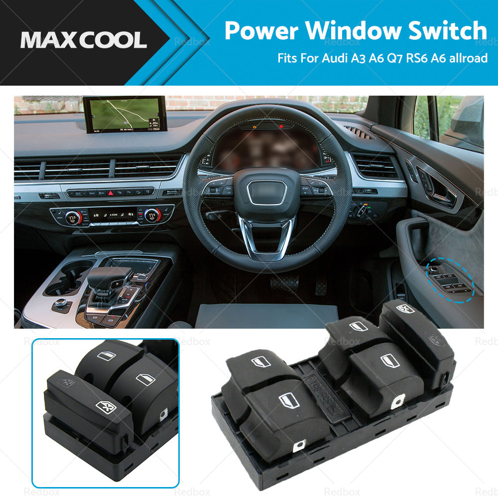 {{ Master Electric Power Window Switch Control Fit For AUDI A3 A6 Q7 RS6 A6 allroad }} - Buy Car Parts Online at {{ Kaka Auto Parts }}.