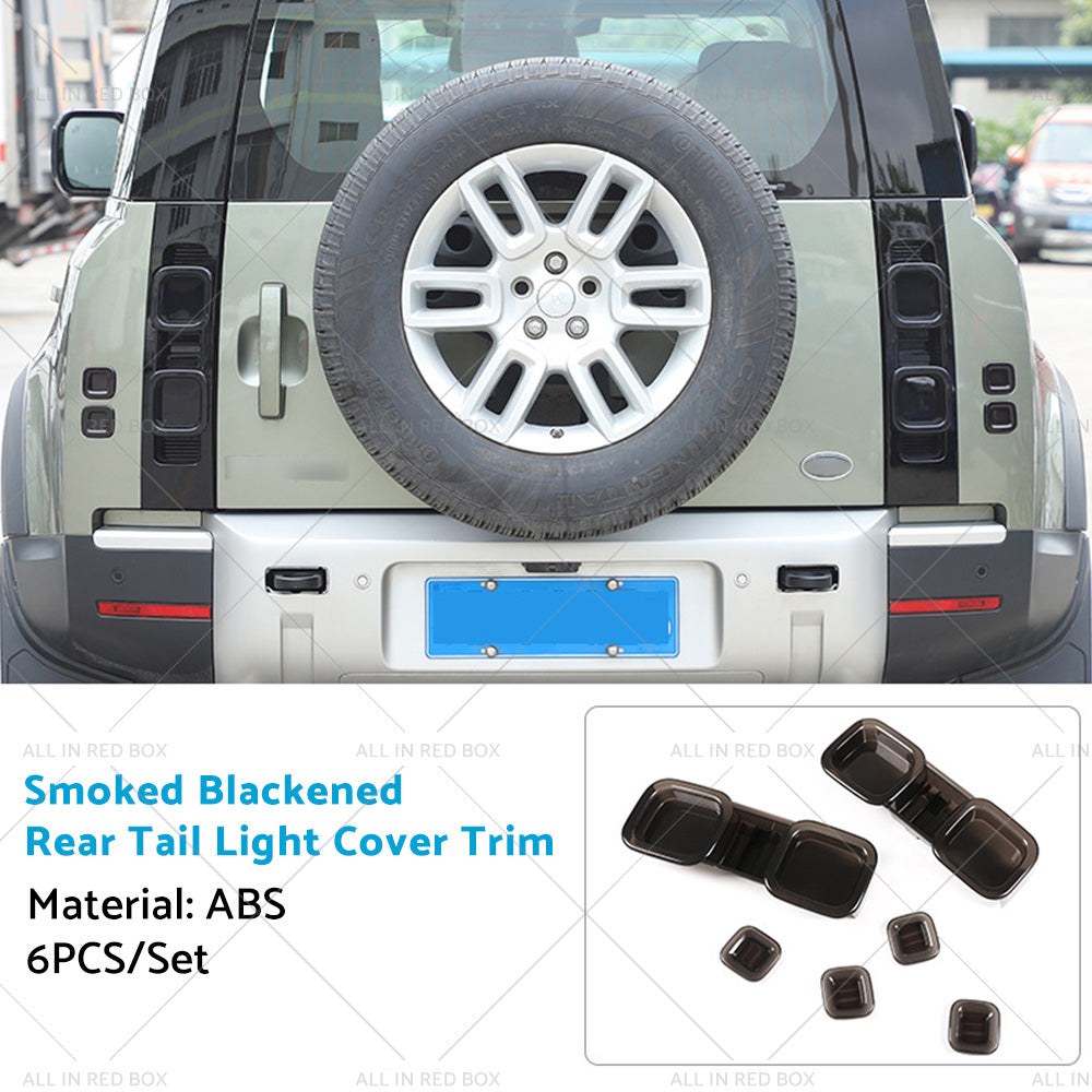 {{ Smoked Blackened Tail Light Cover Suitable For Land Rover Defender 90 110 20-22 }} - Buy Car Parts Online at {{ Kaka Auto Parts }}.