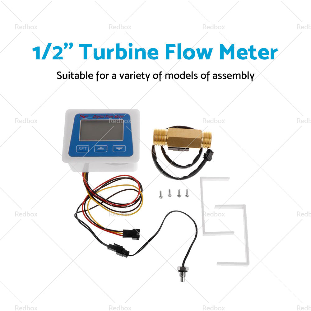 {{ Digital LED Turbine Gauge Kerosene Fuel Water Flow Meter Sensor Meter 1 or 2'' }} - Buy Car Parts Online at {{ Kaka Auto Parts }}.