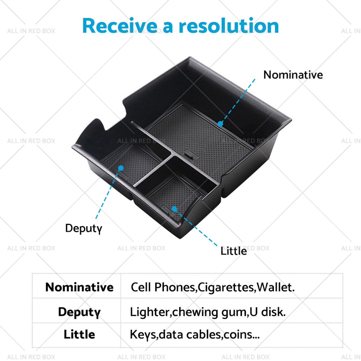 {{ Armrest Storage Box? Organizer Tray Suitable For BYD Atto 3 22-23 }} - Buy Car Parts Online at {{ Kaka Auto Parts }}.