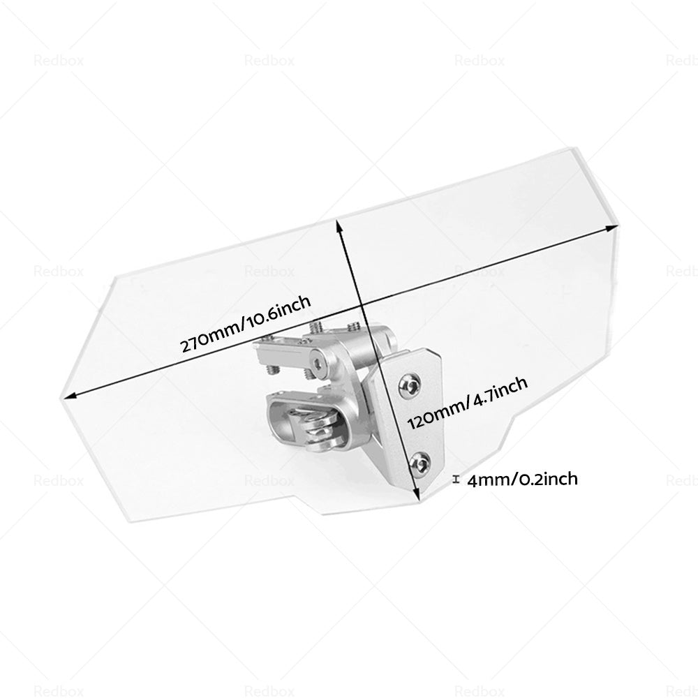 {{ Motorcycle Windshield Extension Clip On Windscreen Screen Wind Deflector Spoiler }} - Buy Car Parts Online at {{ Kaka Auto Parts }}.
