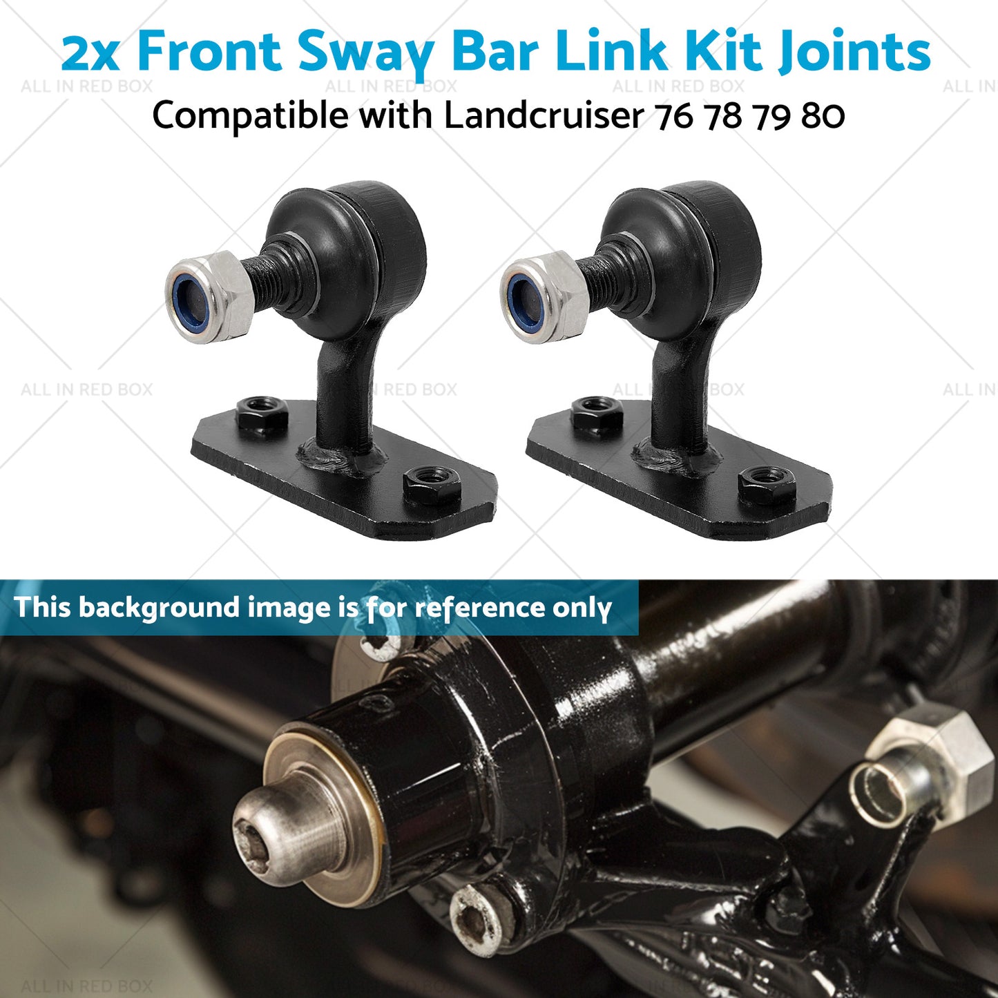 {{ 2x Front Sway Bar Link Kit Joints Suitable for Landcruiser 76 78 79 80 92-03 }} - Buy Car Parts Online at {{ Kaka Auto Parts }}.