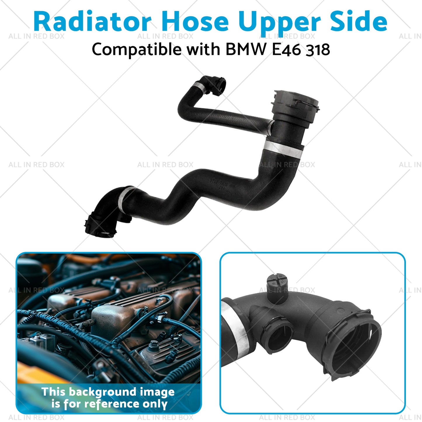 {{ 17127520668 17127507748 Radiator Hose Upper Side Suitable for BMW E46 318 01-05 }} - Buy Car Parts Online at {{ Kaka Auto Parts }}.