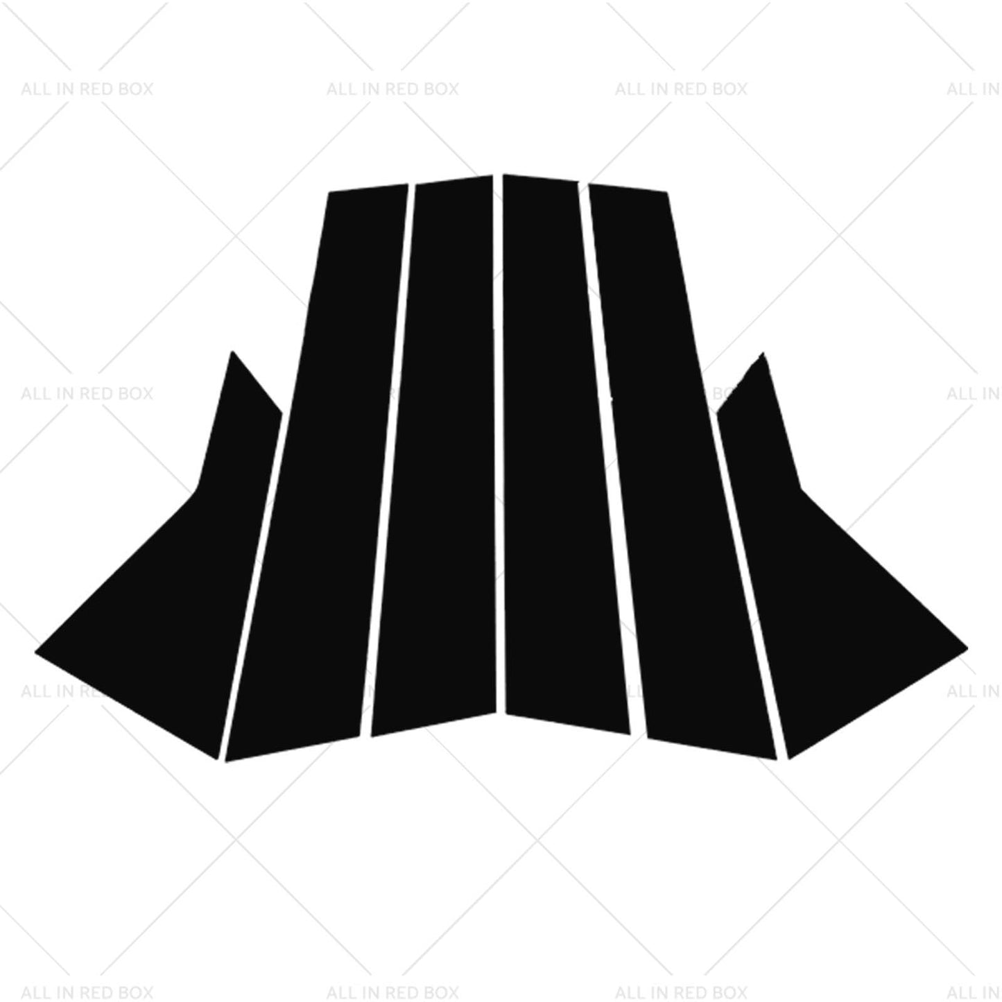 {{ 6x Black Pillar Post Cover Trims Suitable for 2022 Honda Civic }} - Buy Car Parts Online at {{ Kaka Auto Parts }}.