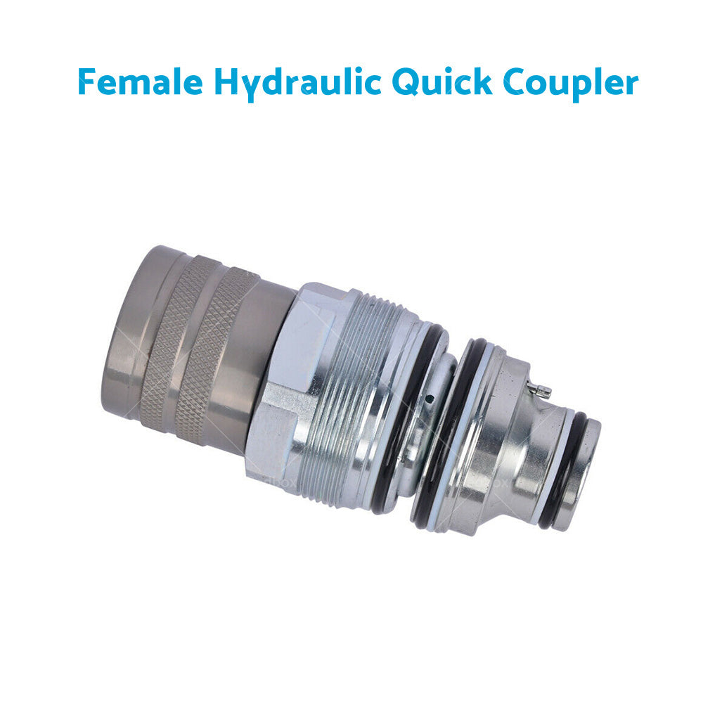 {{ For Bobcat Male and Female Hydraulic Flat Face Quick Coupler 46mm 1 13 or 16 inch thread }} - Buy Car Parts Online at {{ Kaka Auto Parts }}.
