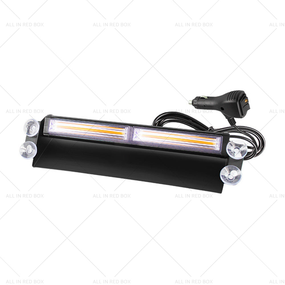 {{ Amber Bar LED Flashing Beacon Strobe Warning Light Car Truck For Windshield Dash }} - Buy Car Parts Online at {{ Kaka Auto Parts }}.
