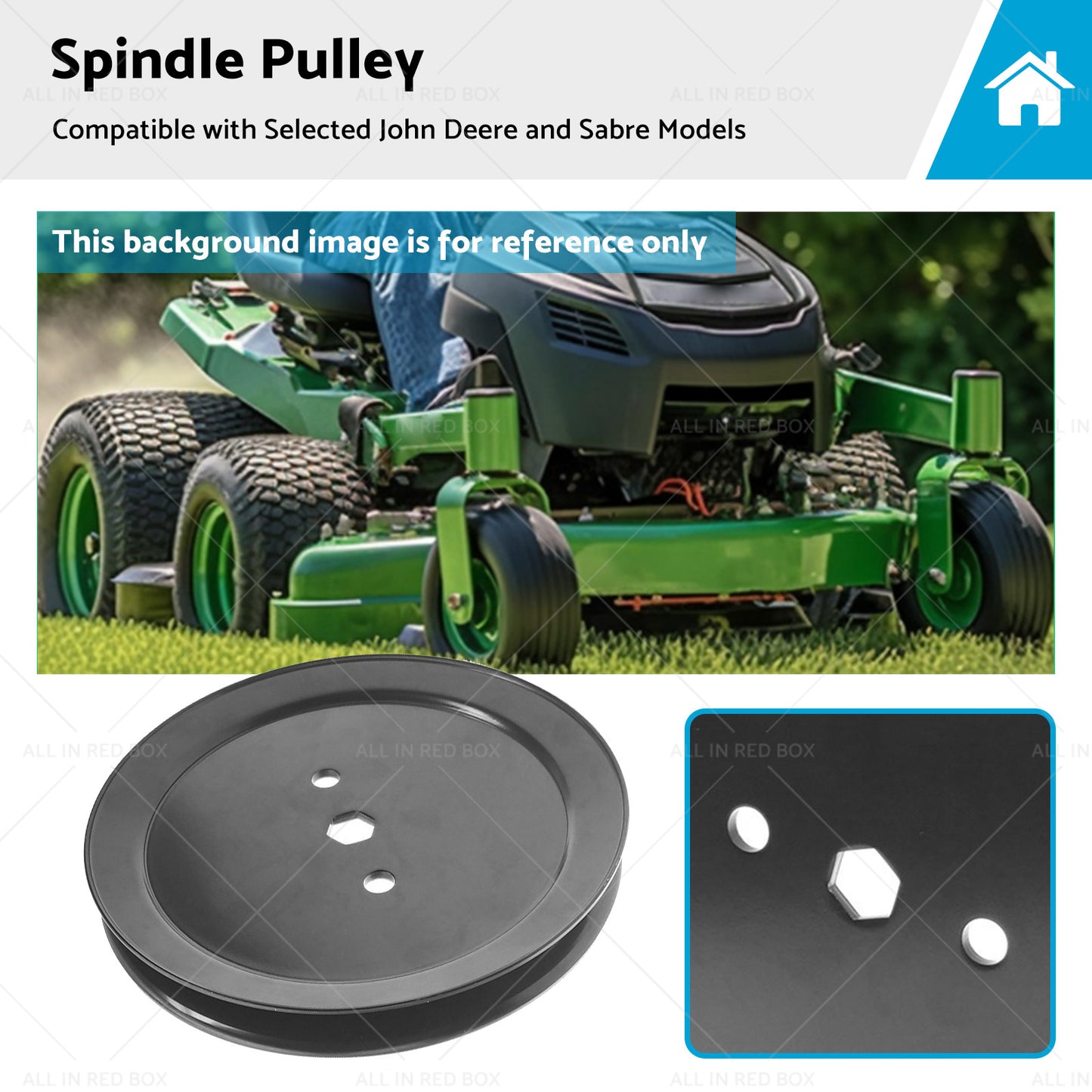 {{ Blade Spindle Pulley suitable Suitable for John Deere Sabre Mowers D105 GX20367 }} - Buy Car Parts Online at {{ Kaka Auto Parts }}.