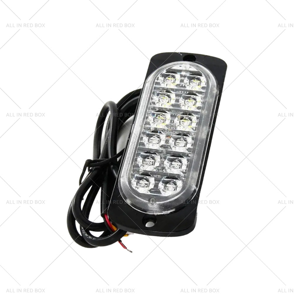 {{ 10x Amber White LED Car Emergency Beacon Warning Hazard Flashing Strobe Light }} - Buy Car Parts Online at {{ Kaka Auto Parts }}.