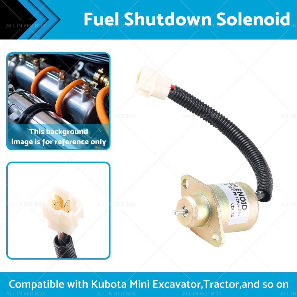 {{ 12V Shut Down Solenoid Suitable For Kubota B1700HSD 1503ES-12A5UC5S SA-4569-T }} - Buy Car Parts Online at {{ Kaka Auto Parts }}.