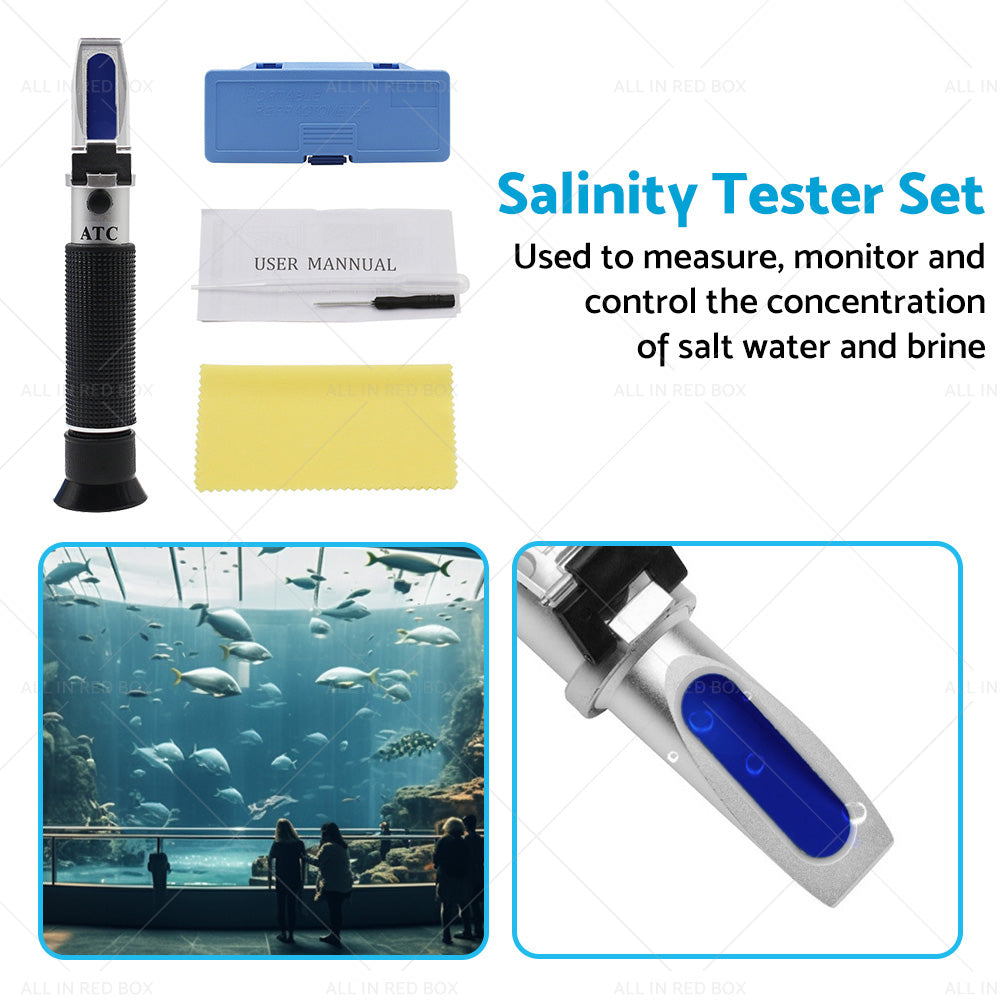{{ 0-100percent Salinity Refractometer Meter Aquarium Sea Salt Water Tester for Aquarium }} - Buy Car Parts Online at {{ Kaka Auto Parts }}.