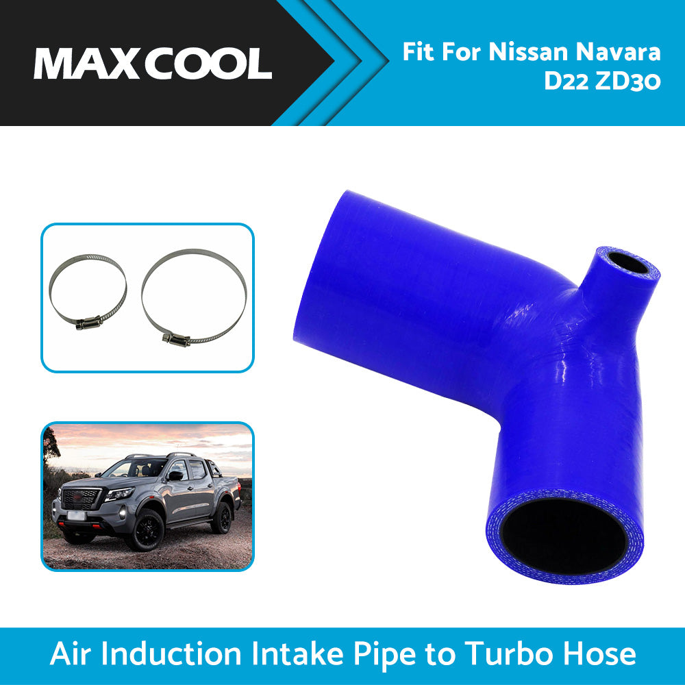 {{ Air Intake pipe to Turbo Hose Fits Nissan Navarra D22 ZD30 3. 0L Silicone Blue AU }} - Buy Car Parts Online at {{ Kaka Auto Parts }}.