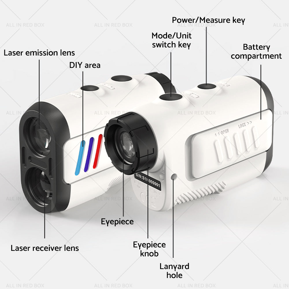 {{ 600M Laser Golf Range Finder with Slope Compensation Flagpole Lock }} - Buy Car Parts Online at {{ Kaka Auto Parts }}.