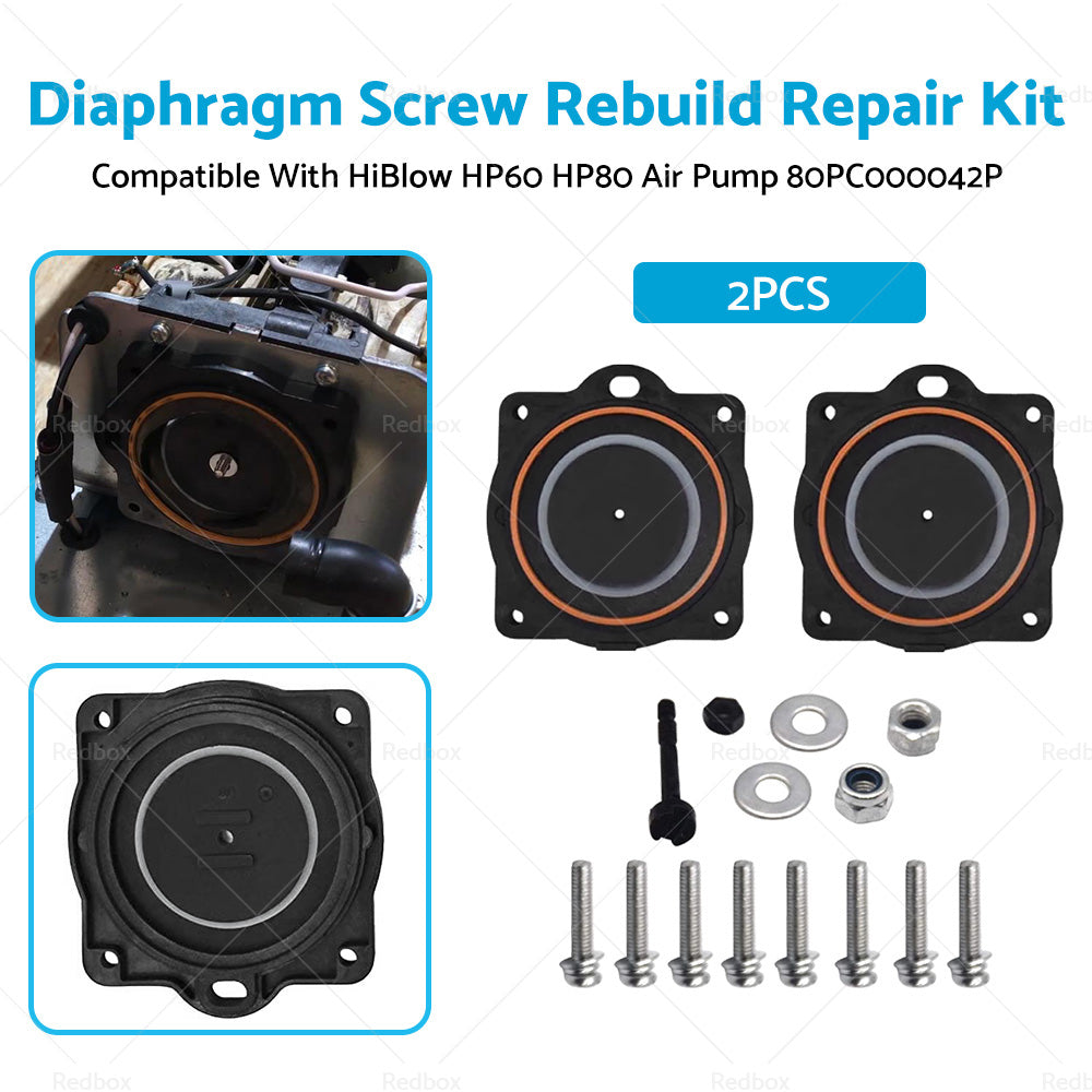 {{ Diaphragm Screw Rebuild Repair Kit Suitable for HiBlow HP60 HP80 Air Pump }} - Buy Car Parts Online at {{ Kaka Auto Parts }}.