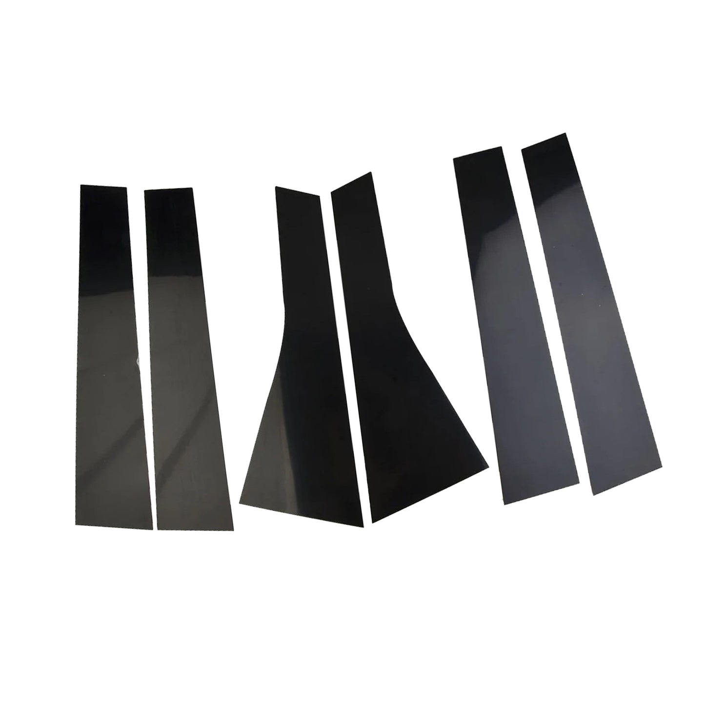 6x Black Pillar Post Cover Trims Suitable For Jeep Grand Cherokee 2011-2021