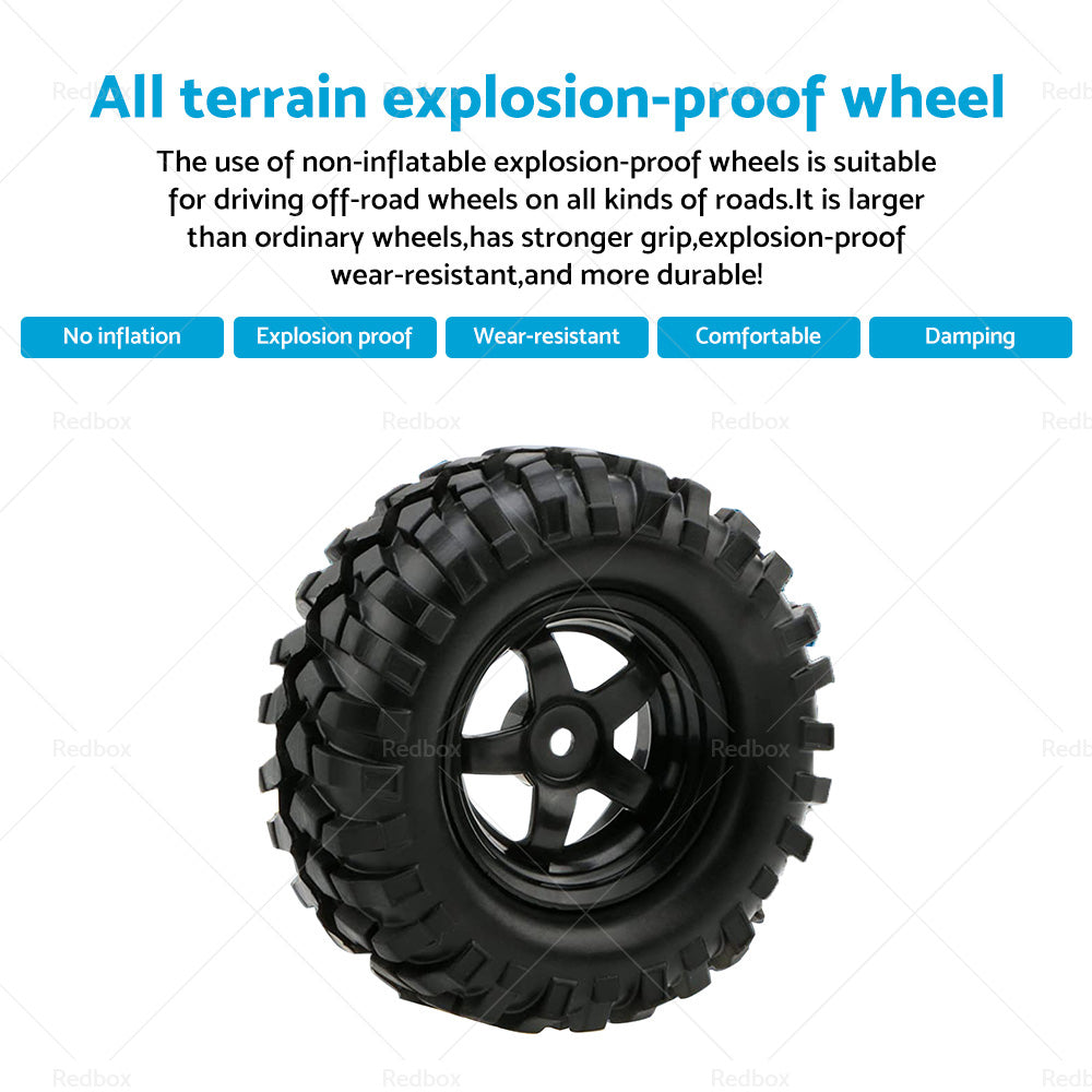 {{ Wheels Rims Rubber Tires 12mm Hex Suitable For 1 or 10 Off-Road RC Rock Buggy Truck }} - Buy Car Parts Online at {{ Kaka Auto Parts }}.