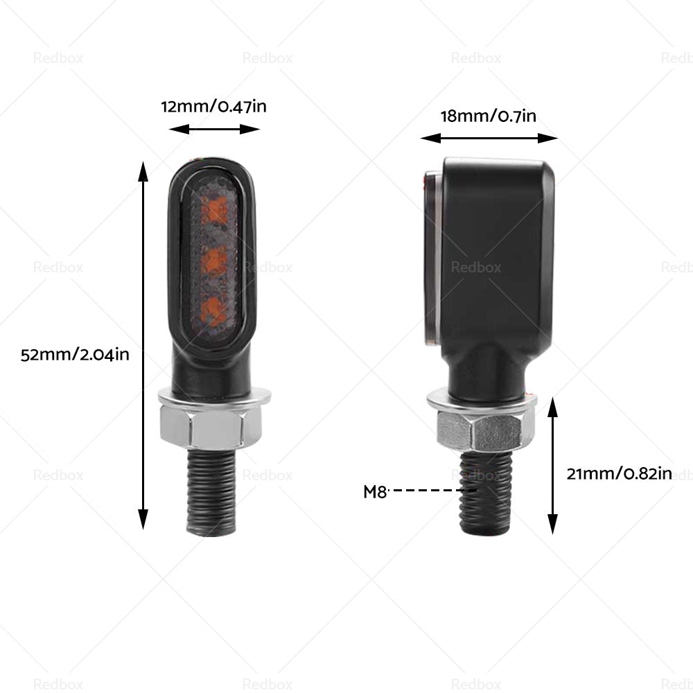 {{ 4x Motorcycle Indicators Turn Signal Blinkers Amber Mini LED Light Universal AU }} - Buy Car Parts Online at {{ Kaka Auto Parts }}.