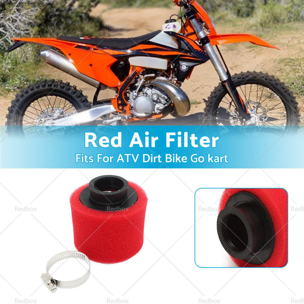 {{ RED 38mm Foam Pod Air Filter Cleaner For 125cc PIT PRO Quad Dirt Bike ATV Buggy }} - Buy Car Parts Online at {{ Kaka Auto Parts }}.