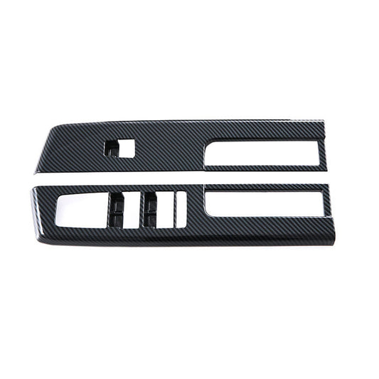4x Window Lift Panel Cover Trim Suitable For Mitsubishi L200 / Triton 2023-2025 Carbon