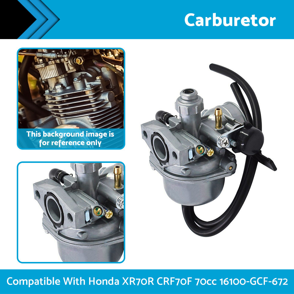 {{ Carburetor Carb Suitable For Honda XR70R CRF70F 70cc 1997-2004 16100-GCF-672 }} - Buy Car Parts Online at {{ Kaka Auto Parts }}.