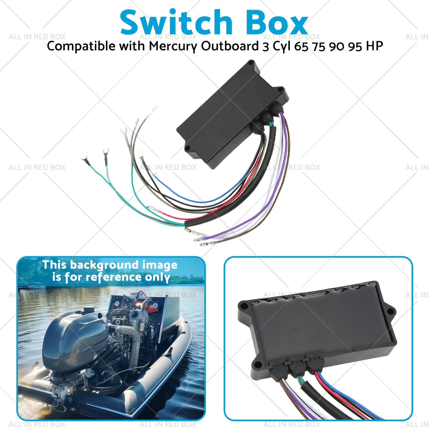 {{ 18495A32 Switch Box Suitable for Mercury Outboard 3 Cyl 65 75 90 95 HP 93-97 }} - Buy Car Parts Online at {{ Kaka Auto Parts }}.