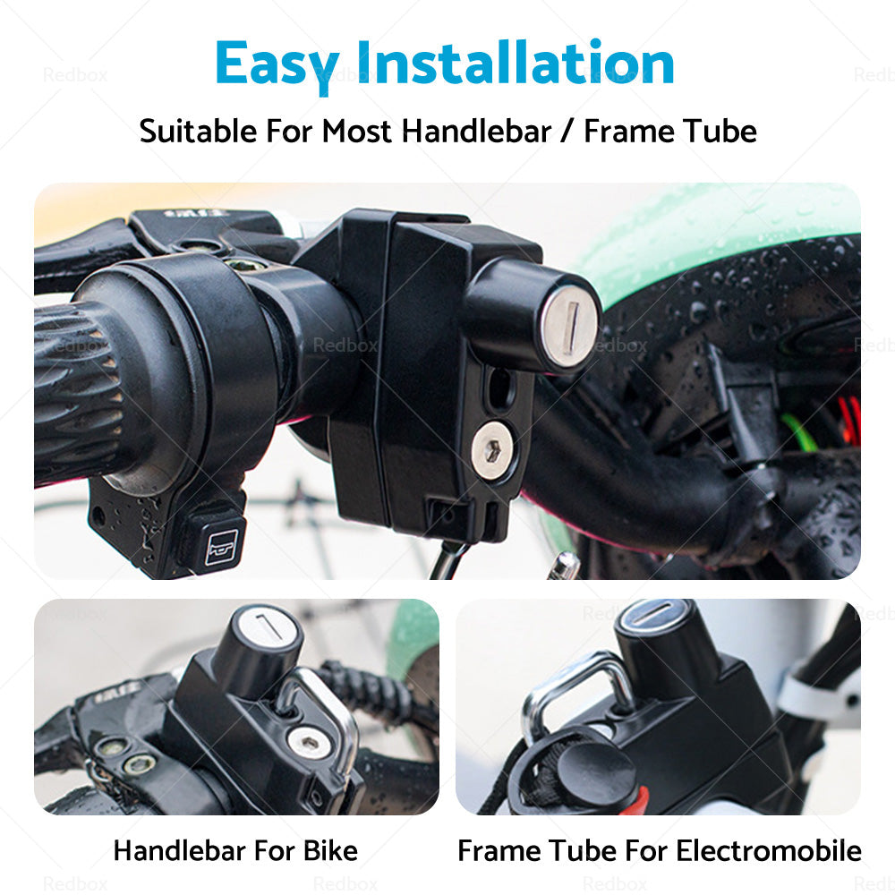 {{ Motorcycle Helmet Lock 22mm 25mm Handlebar Frame Tube Suitable For Harley }} - Buy Car Parts Online at {{ Kaka Auto Parts }}.