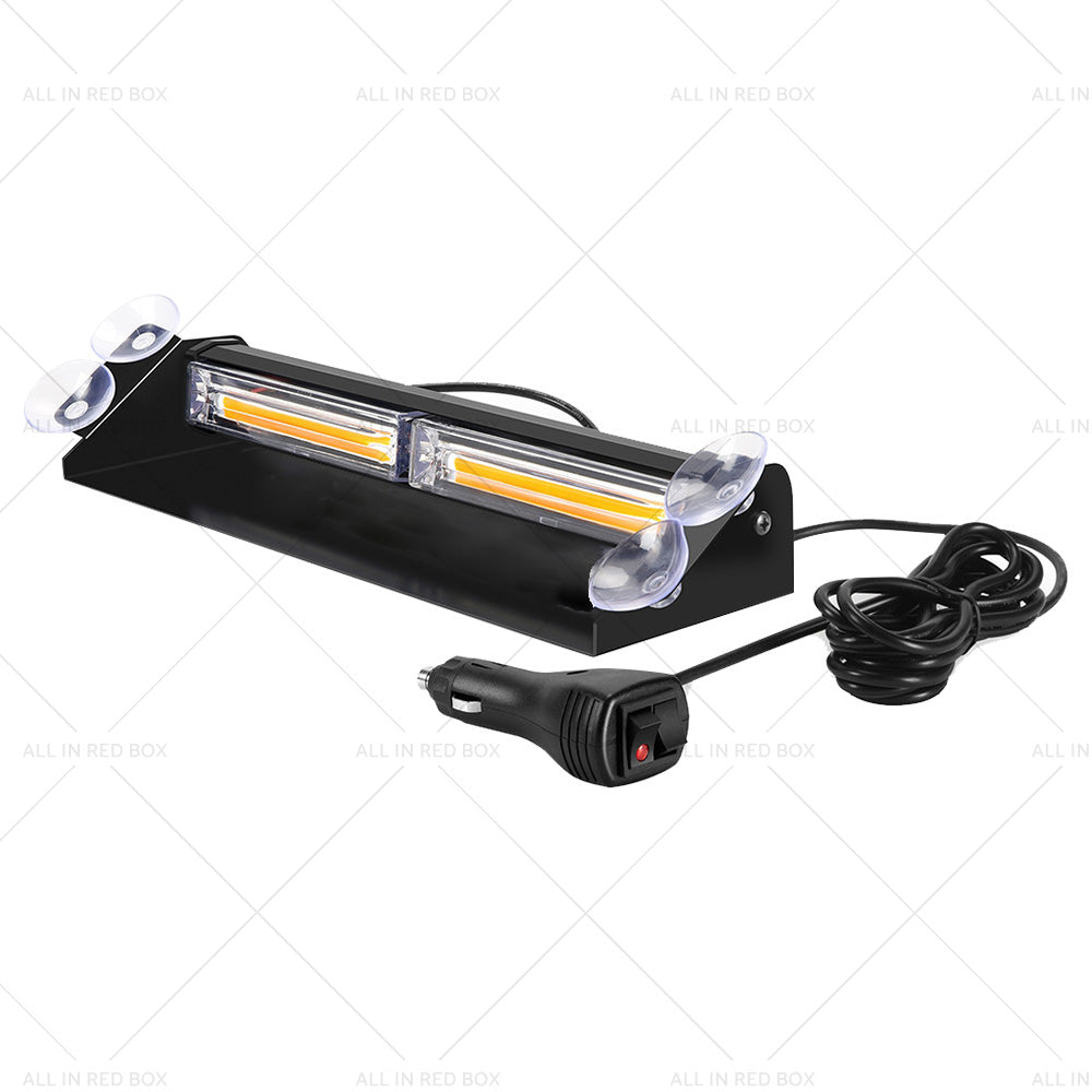 {{ Amber Bar LED Flashing Beacon Strobe Warning Light Car Truck For Windshield Dash }} - Buy Car Parts Online at {{ Kaka Auto Parts }}.