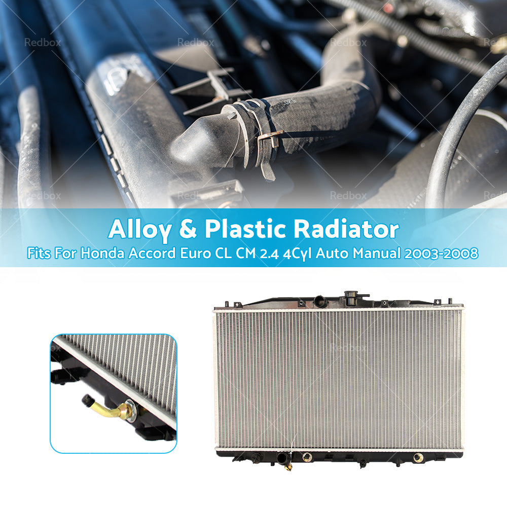 {{ Radiator FIT Honda Accord Euro CL CM 2. 4L 4Cyl 2003-2008 Auto Manual }} - Buy Car Parts Online at {{ Kaka Auto Parts }}.