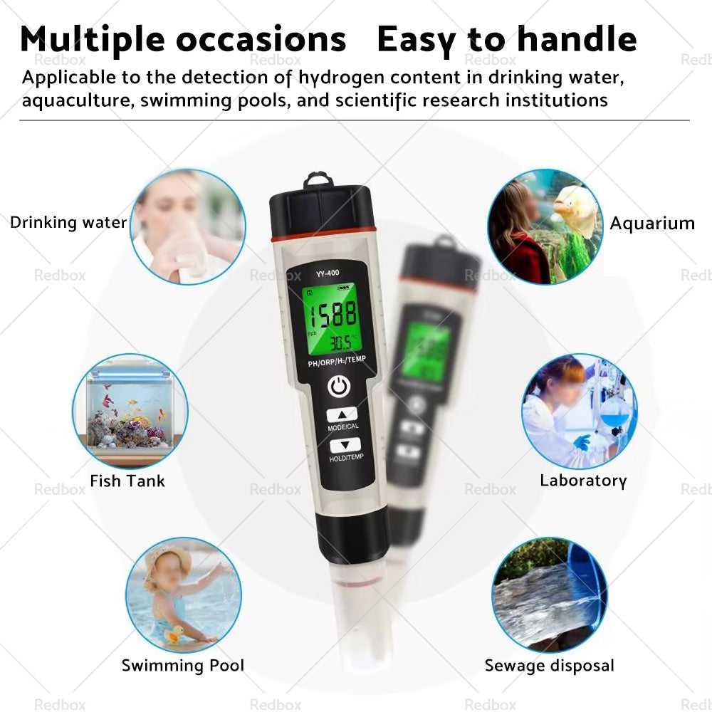 {{ Portable 4 In 1 Hydrogen-Rich Test Pen PH ORP TEMP Water Quality Meter Tester }} - Buy Car Parts Online at {{ Kaka Auto Parts }}.