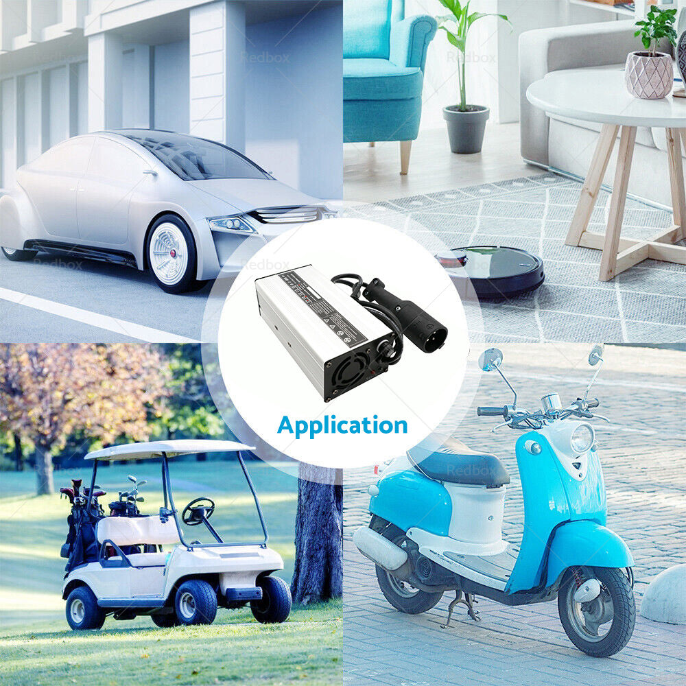{{ 48V or 6A Snap Head 3Pin Plug Golf Cart Battery Charger Suitable For EZ-GO TXT Club }} - Buy Car Parts Online at {{ Kaka Auto Parts }}.