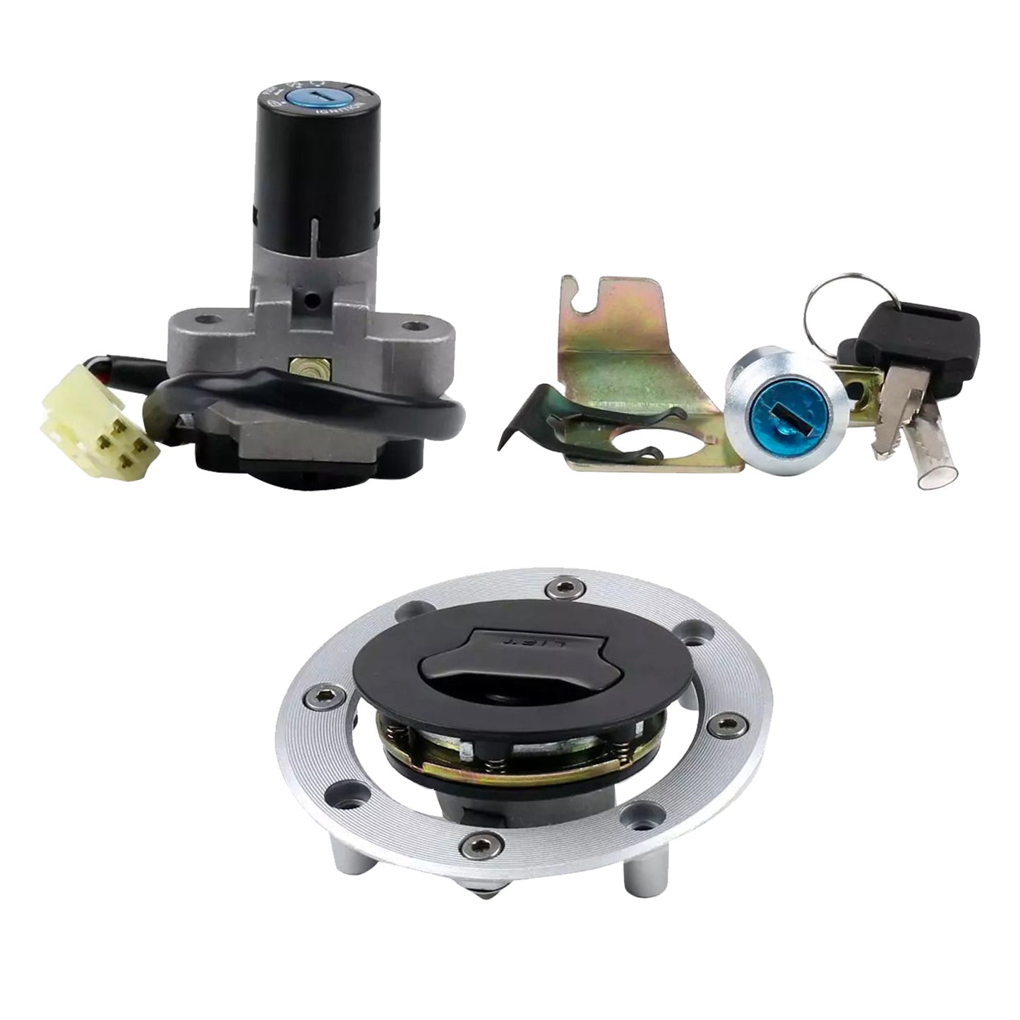 {{ Ignition Switch Fuel Gas Cap Lock Key Set Suitable for Suzuki GS500 2001–2012 }} - Buy Car Parts Online at {{ Kaka Auto Parts }}.