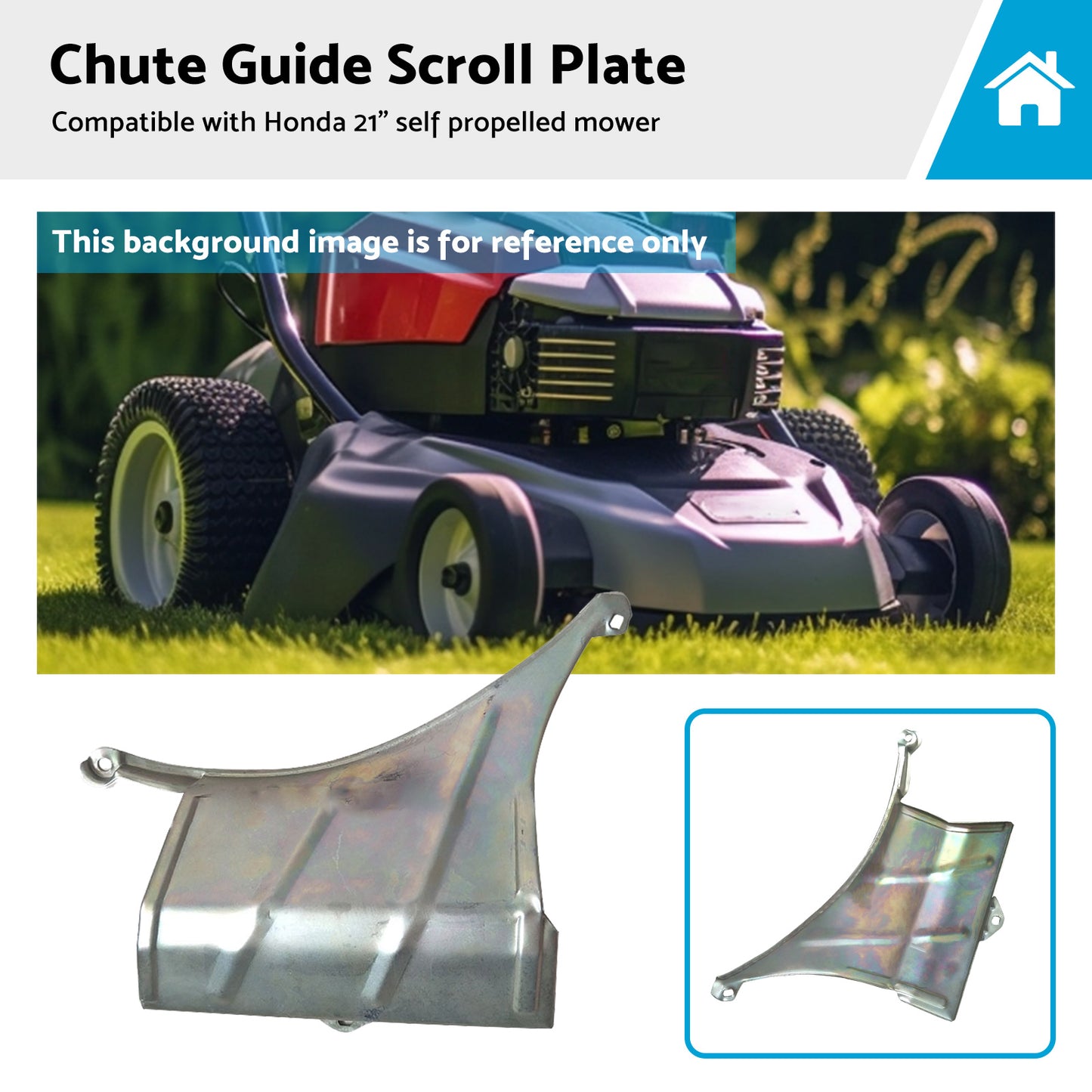 {{ Chute Guide Scroll Plate Suitable for Honda and DMC 21 inch Self Propelled Lawn Mower }} - Buy Car Parts Online at {{ Kaka Auto Parts }}.