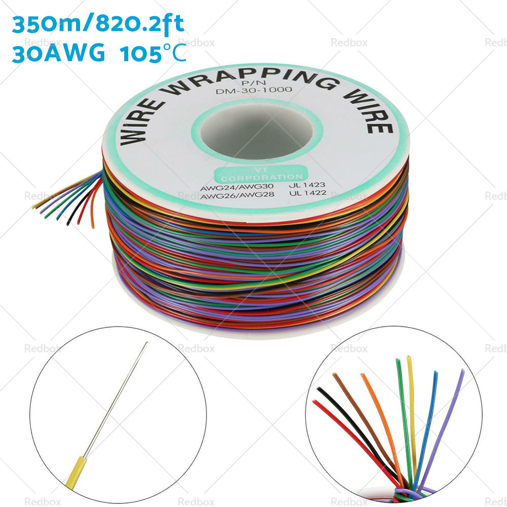 {{ Wrapping Wire Tin Plated Copper Wire P or N DM-30-1000 30 AWG 250M Length 8 Colors }} - Buy Car Parts Online at {{ Kaka Auto Parts }}.