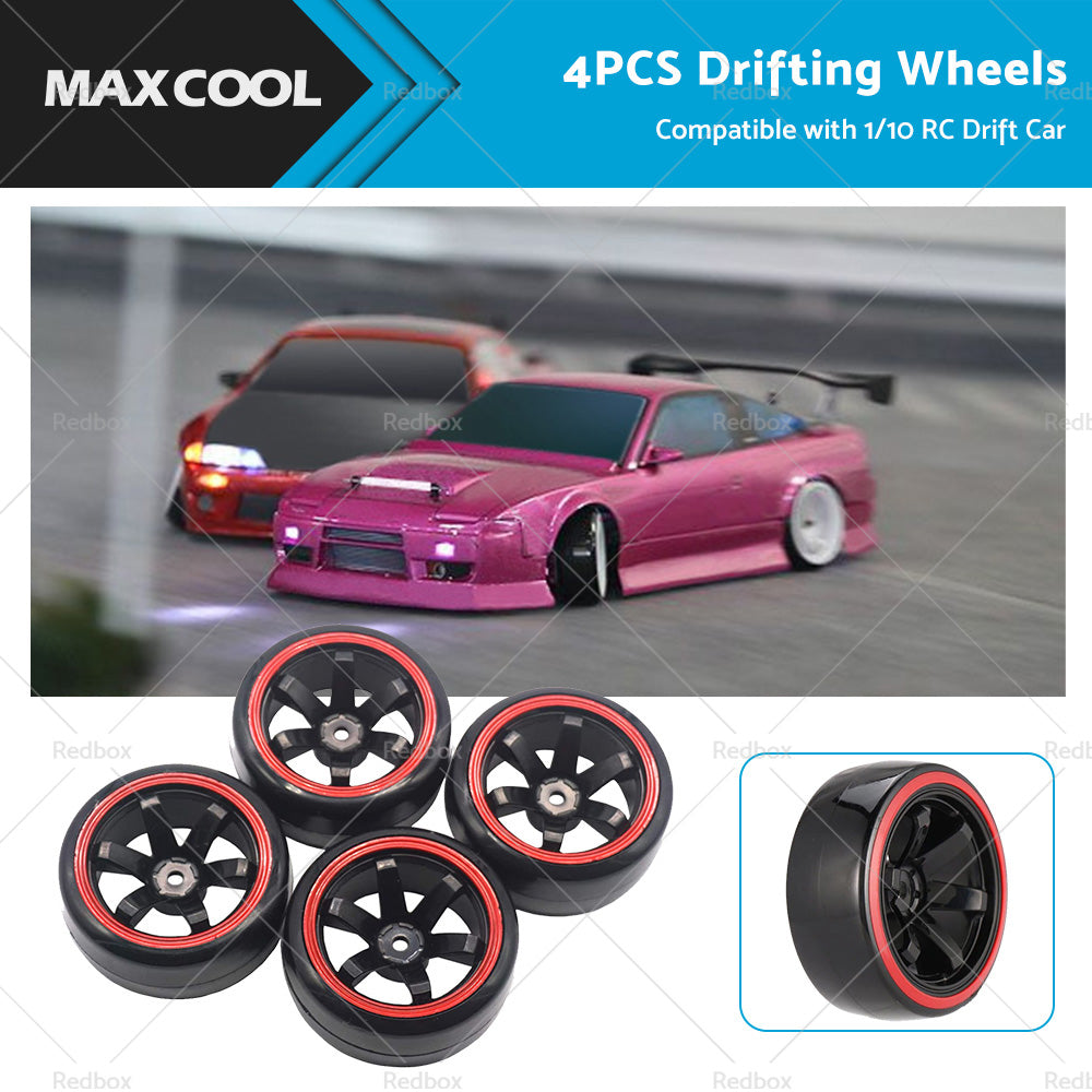 {{ Suitable for Drifting 1 10 RC Drift Cars 4PCS Hard Plastic Rim Tyre Tire Wheel }} - Buy Car Parts Online at {{ Kaka Auto Parts }}.