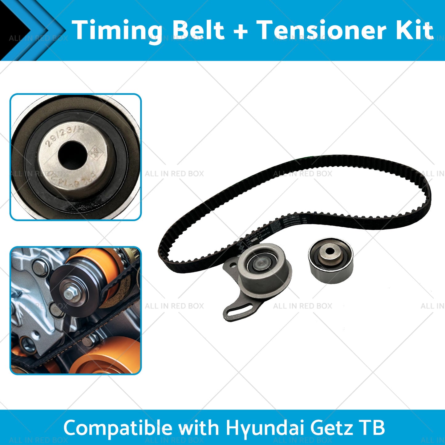 {{ Timing BeltTensioner Kit Suitable for Hyundai Getz TB 02-11 4cyl 1. 4 1. 5 1. 6L }} - Buy Car Parts Online at {{ Kaka Auto Parts }}.