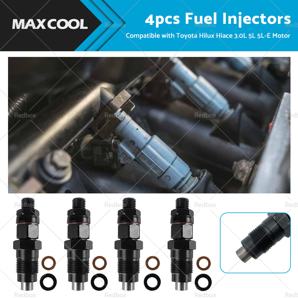{{ 4X Diesel Fuel Injector Suitable For Toyota Hilux Hiace 3L 5L 23600-59325 97-05 }} - Buy Car Parts Online at {{ Kaka Auto Parts }}.