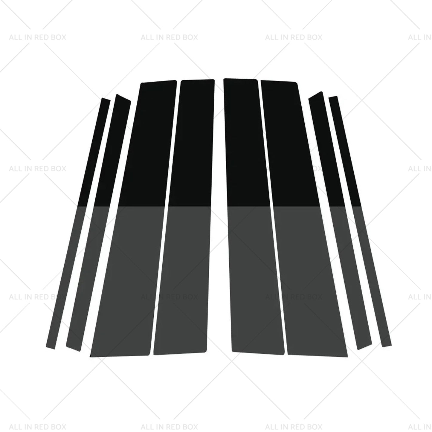{{ 8PCS Black Pillar Post Cover Trims Suitable for Honda Civic Sedan 12-15 }} - Buy Car Parts Online at {{ Kaka Auto Parts }}.