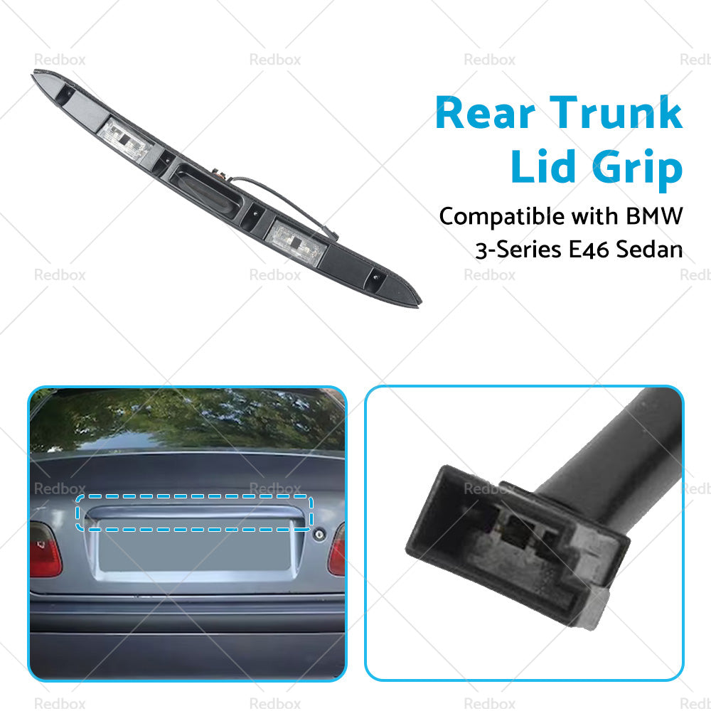 {{ Rear Trunk Liftgate Pull Handle 51137171699 Suitable for BMW 3 Series E46 Sedan }} - Buy Car Parts Online at {{ Kaka Auto Parts }}.