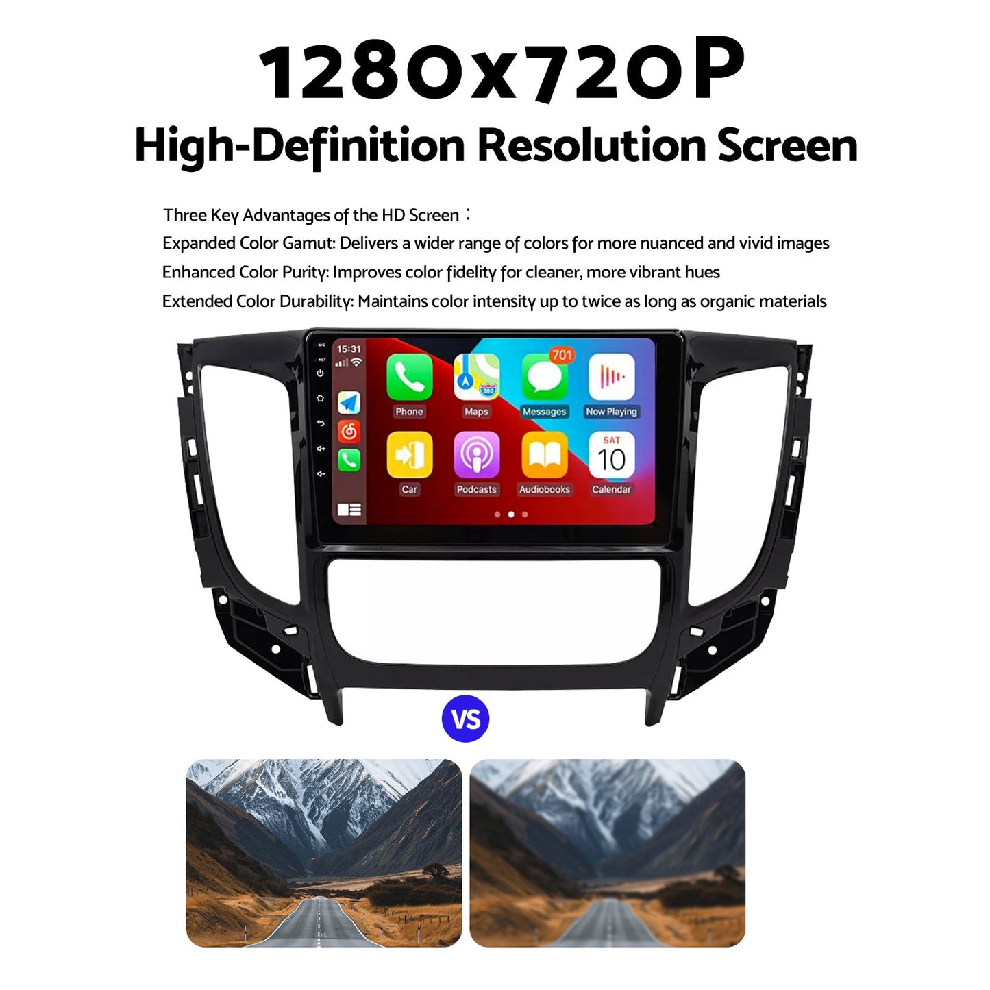 Wireless CarPlay/Android Auto Head Unit Suitable for Triton MQ MR Head Unit with Wireless CarPlay & Android Auto