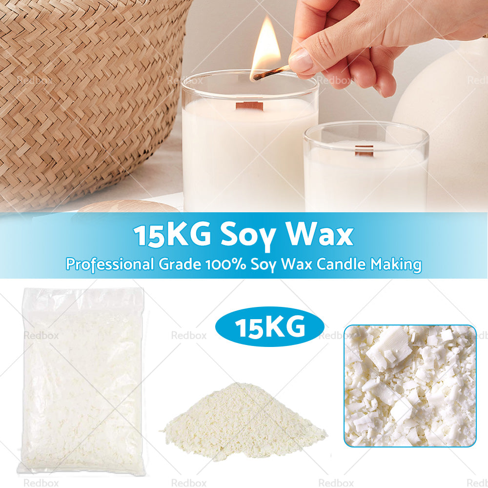 {{ 15KG Natural SOY WAX DIY Craft 100 percent Pure for Melt and Candle Making Bulk Supplies }} - Buy Car Parts Online at {{ Kaka Auto Parts }}.
